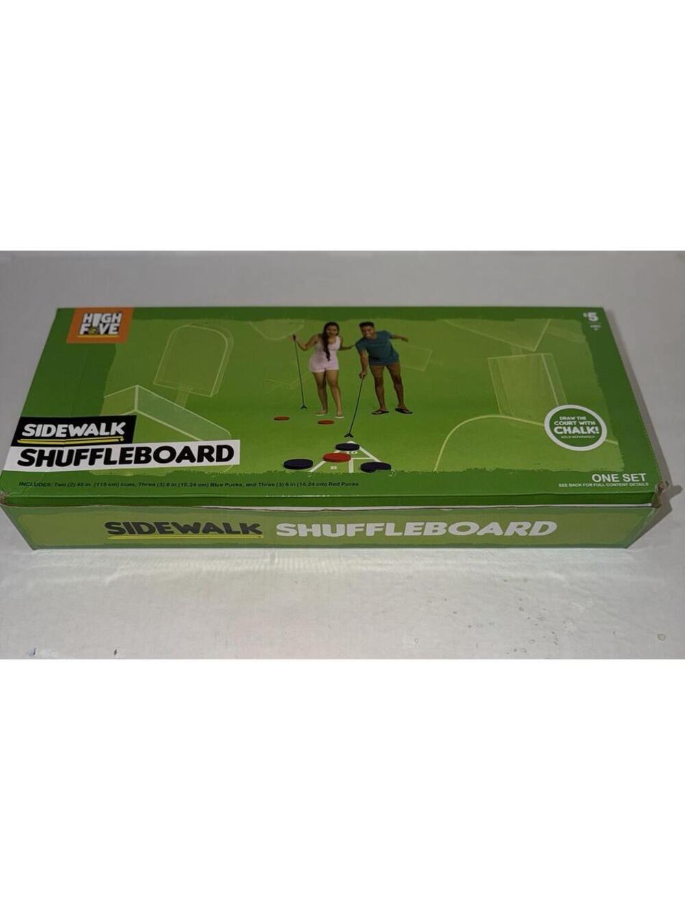 Rare High Five Shuffleboard Outdoor Game Set Outdoor Backyard Game Set Lawn